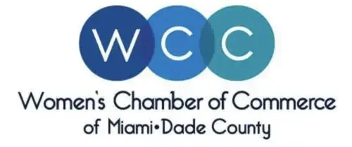 A logo for the miami-dade chamber of commerce.